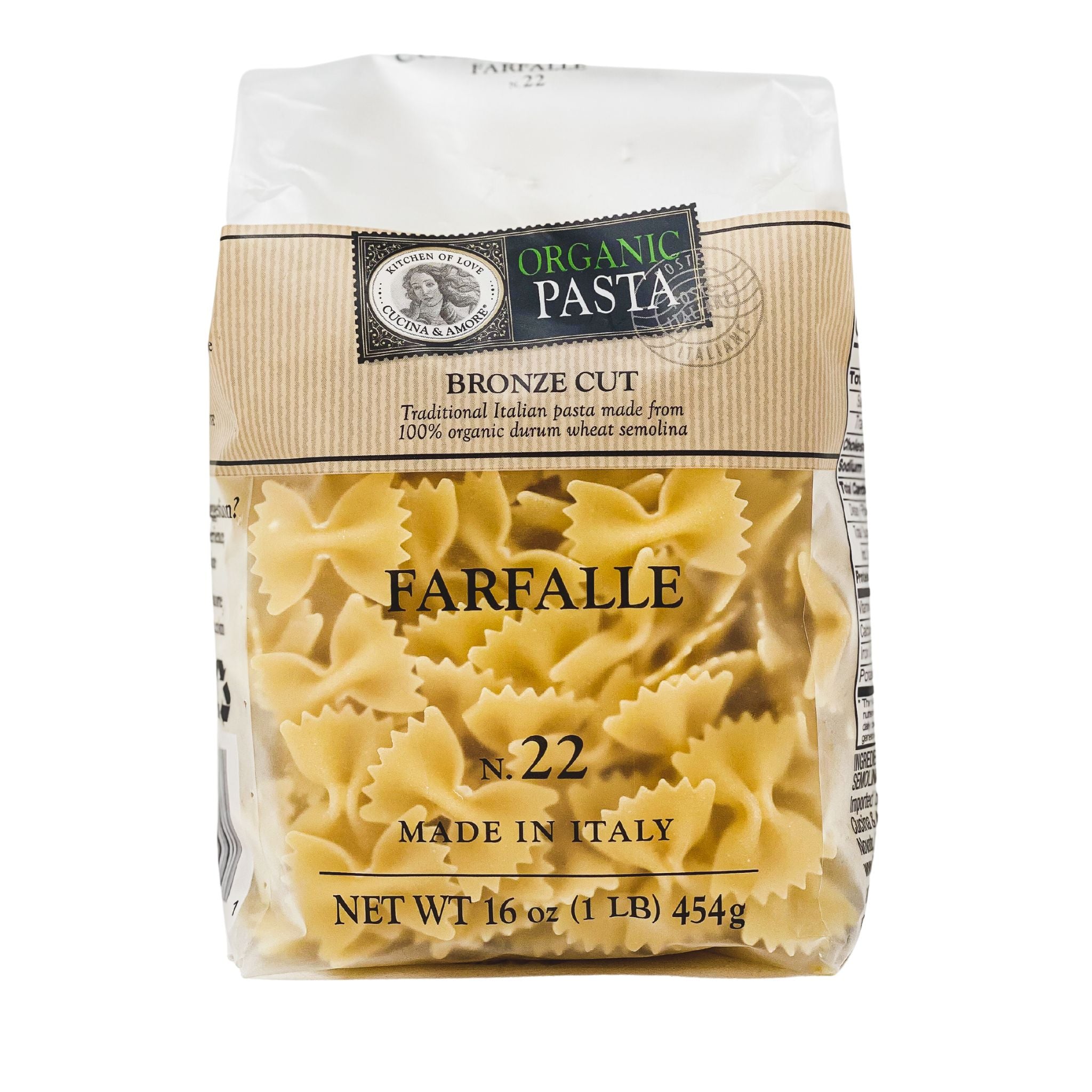 .com : Cucina & Amore Organic Imported Italian Pasta 3 Shape Variety  - (1) Each: Capellini No. 80, Linguine No. 91, Spaghetti No. 82 (16 Ounces)  - Plus Recipe Booklet Bundle : Grocery & Gourmet Food