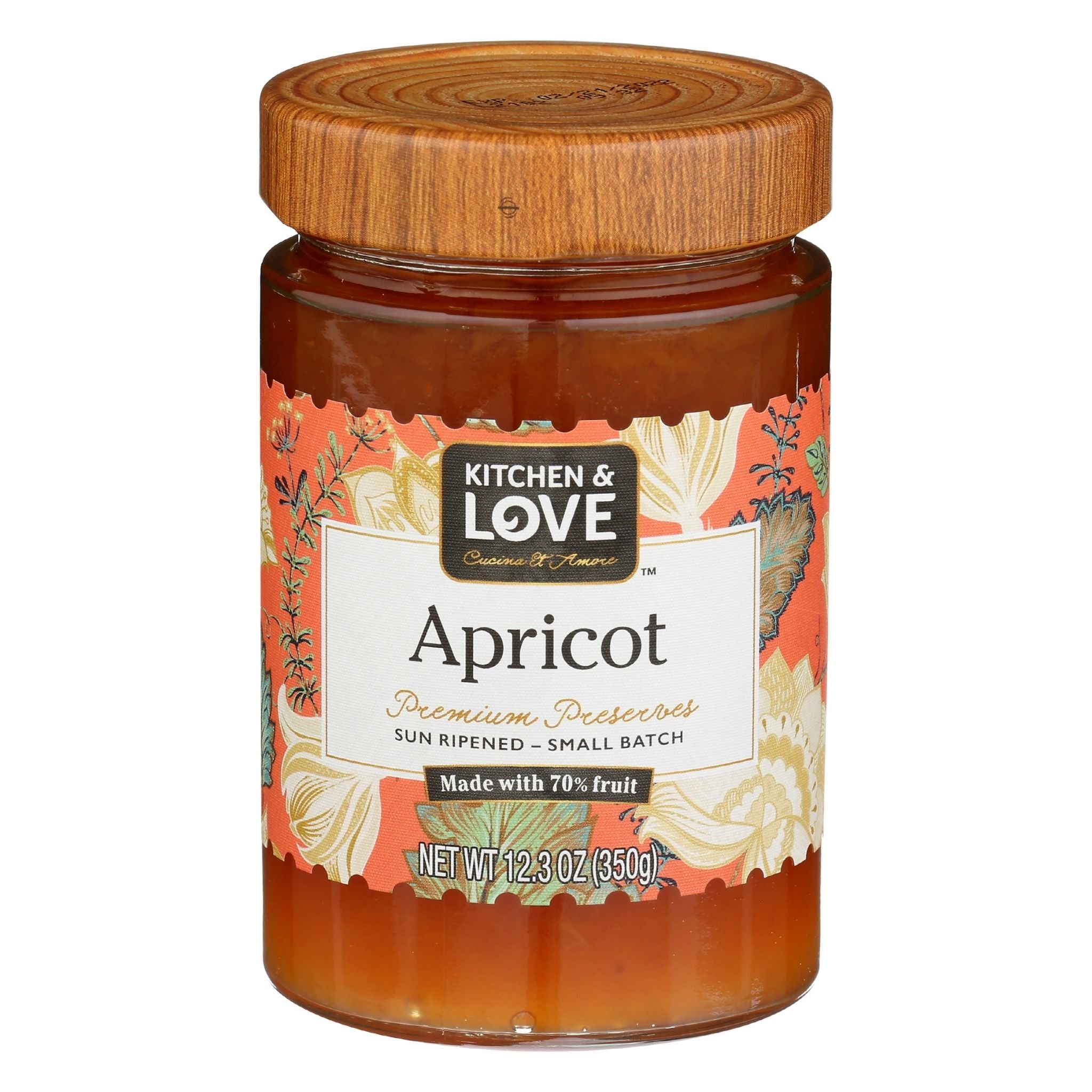 M&S Apricot Jam with a beautiful Brass Spoon  Ideal for adding to cakes,  French toast and desserts. : : Grocery & Gourmet Food